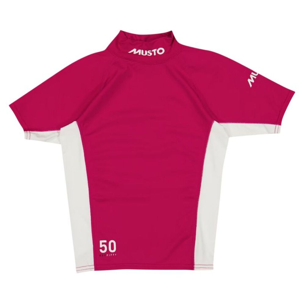 Musto Childrens/Kids Lycra Rash Guard / Pink